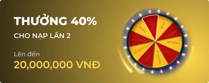 Khuyến mãi Thưởng 40% tại Fun88